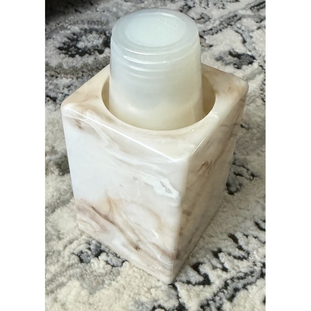 Vintage Dixie Cup Dispenser Faux Marble Bathroom Countertop Pop Up Plastic